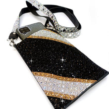 Load image into Gallery viewer, BUBBLES AND BLING CELLPHONE PURSE WITH DIAMONDS
