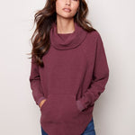 Load image into Gallery viewer, COWL NECK KNIT TOP C1322-382B
