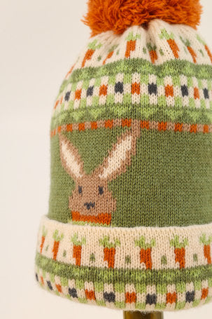 POWDER KNITTED HAT BUNNY