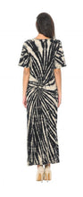 Load image into Gallery viewer, TIE DYE COTTON DRESS DT20188 BLACK
