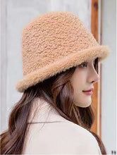 Load image into Gallery viewer, FUZZY BUCKET HAT W/BRIM HAT1261
