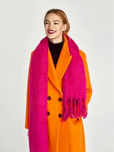 Load image into Gallery viewer, SOFT LARGE SCARF W/FRINGE sf0137
