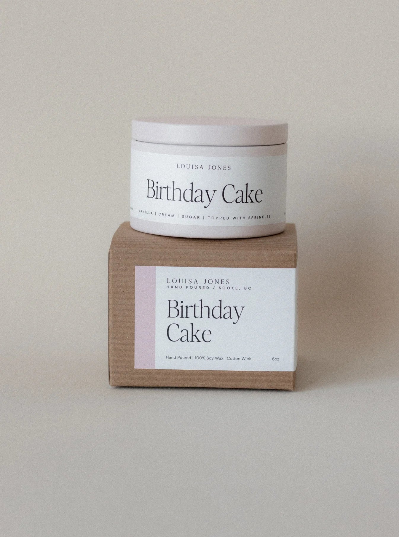 LOUISA JONES CANDLES 6 OZ BIRTHDAY CAKE