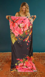 Load image into Gallery viewer, POWDER LUXURIOUS PEONY SCARF
