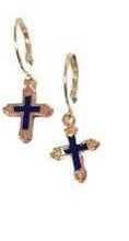 Load image into Gallery viewer, ATELIER SYP 18K GOLD MUSE CROSS EARRINGS
