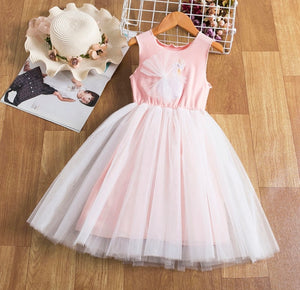 GIRLS  SWAN TUTU PARTY DRESS