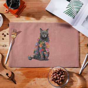 Flower Cat Placemat, Table Linen