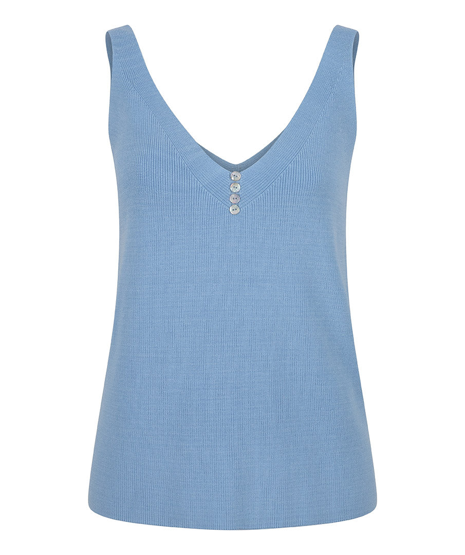 ESQUALO KNIT CAMISOLE BLUE SP2303000