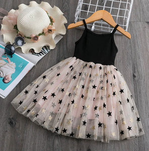 GIRLS STAR TUTU PARTY DRESS