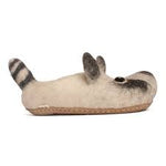 Load image into Gallery viewer, KIDS RACCON SLIPPERS FELT FAIR TRADE
