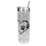 Load image into Gallery viewer, DIAMONDS RUFF TUMBLER WITH PAW
