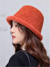 Load image into Gallery viewer, FUZZY BUCKET HAT W/BRIM HAT1261
