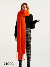 Load image into Gallery viewer, SOFT LARGE SCARF W/FRINGE sf0137
