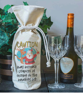 CAUTION BOOZE GIFT BAG