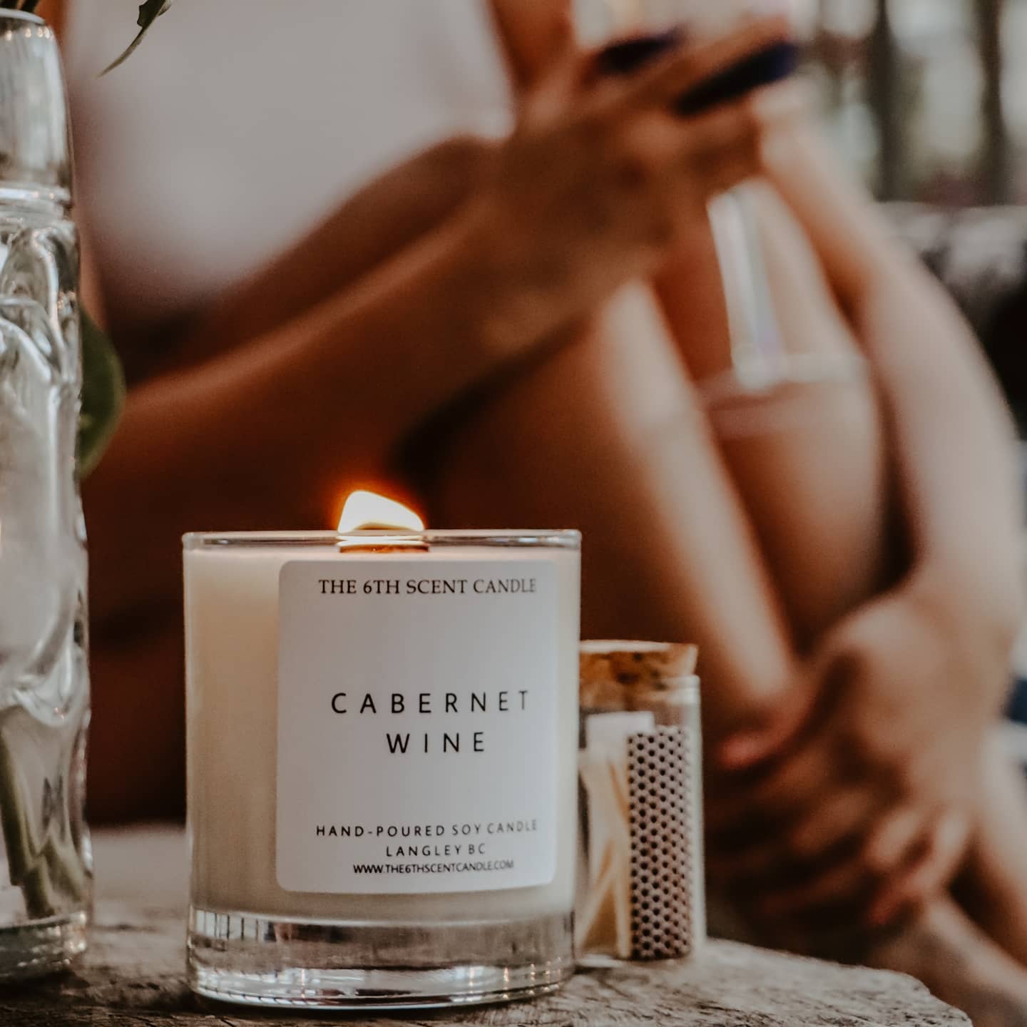 Cabernet Wine Soy Candle Small