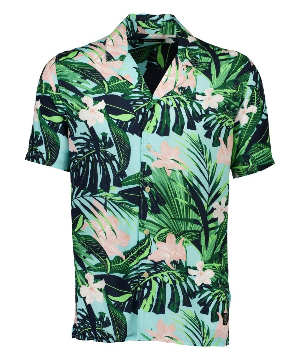 Resort AOP Flower Shirt S/S Style: 2-200035US