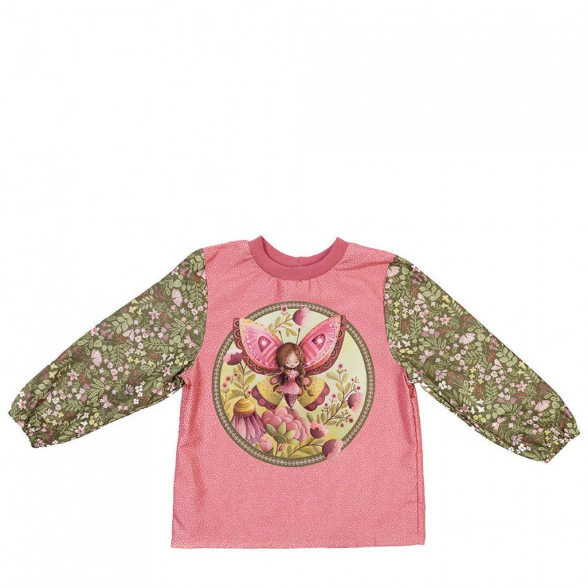 Kids Art Smock - Long Sleeves Apron Pink / Alia