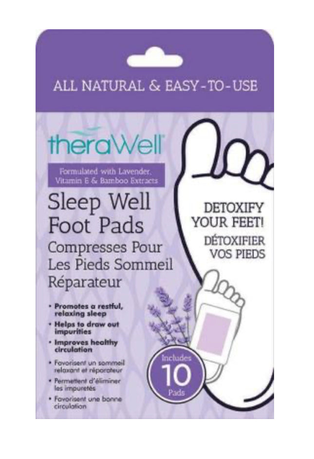 5 PAIR THERAWELL PURIFYING FOOT PADS