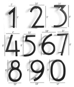 Load image into Gallery viewer, 6” BLACK HOUSE NUMBERS
