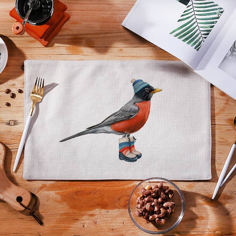 Fashionable Robin Placemat, Table Linen