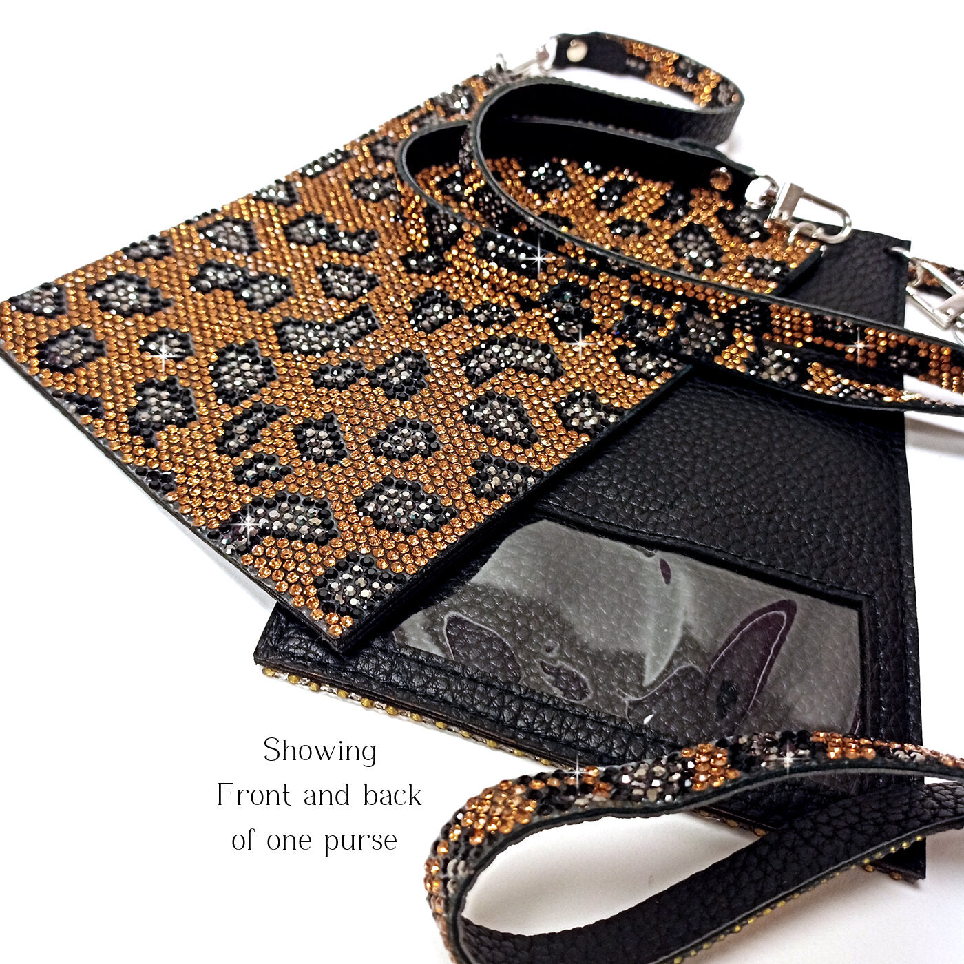 BUBBLES AND BLING CELLPHONE PURSE WITH DIAMONDS