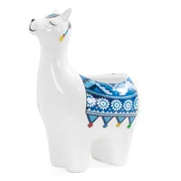 Load image into Gallery viewer, PARADING LIAMA VASE 9.5”
