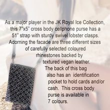 Load image into Gallery viewer, BUBBLES AND BLING CELLPHONE PURSE WITH DIAMONDS
