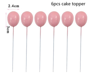 PINK BALLOONS CAKE TOPPER