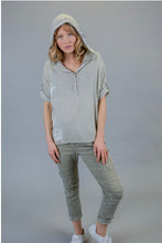 Load image into Gallery viewer, ELITE IMPORTS HOODIE TOP SAGE Z9814
