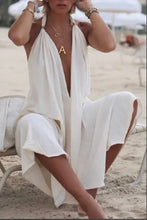 Load image into Gallery viewer, Sexy Solid Halter Neck Maxi Loose Dress
