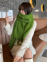 Load image into Gallery viewer, SOFT LARGE SCARF W/FRINGE sf0137

