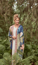 Load image into Gallery viewer, DELICATE TROPICS KIMONO GOWN INDIGO
