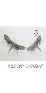 Green Flying Dragonfly Wall Decor-S