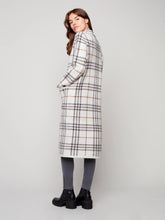Load image into Gallery viewer, LONG PLAID CARDIGAN C2427/356B
