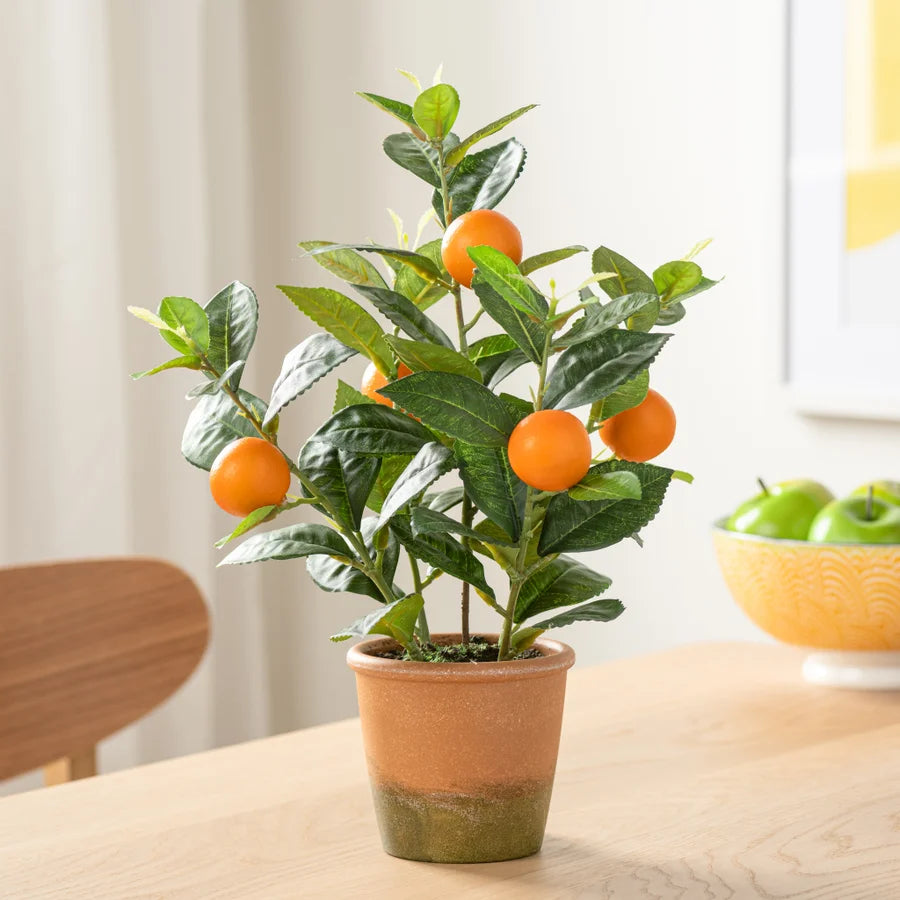 16” FAUX ORANGE TREE