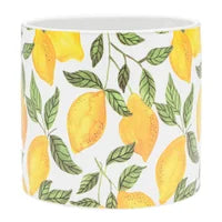 LEMON MOTIF 6”VASE