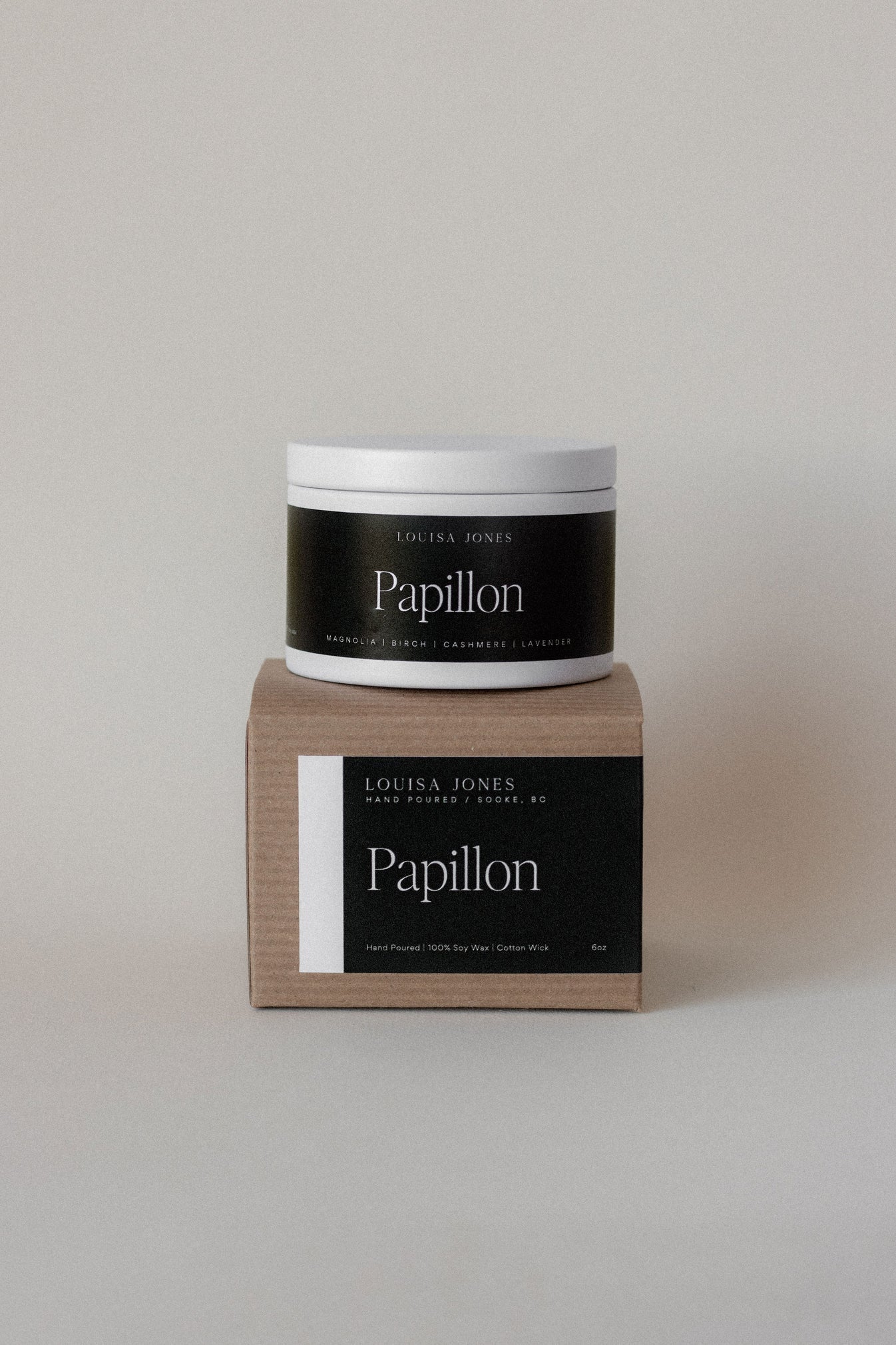 LOUISA JONES CANDLES 6 OZ PAPILLON