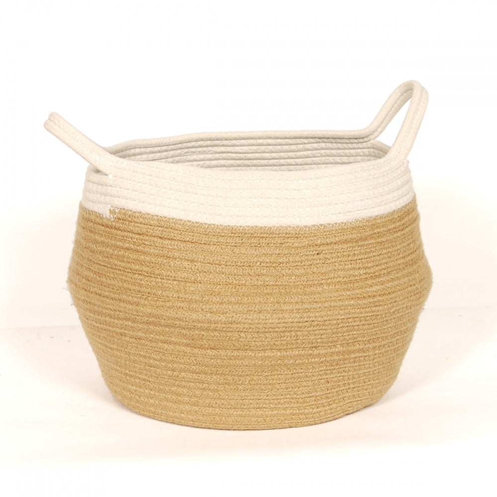 COTTON JUTE BELLY BASKET 5121