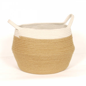 COTTON JUTE BELLY BASKET 5121