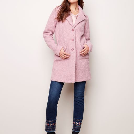 BOUCLE KNIT COAT C6141RR-708A
