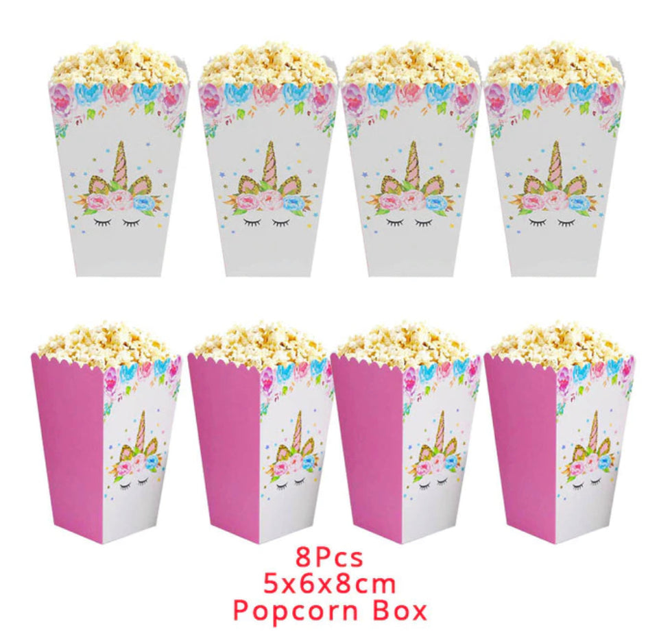 8PC TREAT BOXES/ POPPCORN