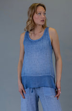 Load image into Gallery viewer, ELITE IMPORTS SLEEVELESS TOP M92842 BLUE
