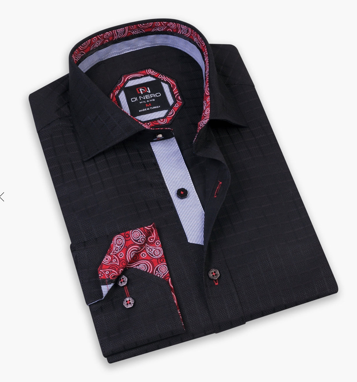 MENS DI NERO BLACK SHIRT QUINN