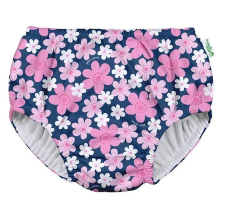 PULLUP SWIMSUIT DIAPER NAVY BLOOMS