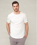 Load image into Gallery viewer, MENS TOURN ZION WHITE SCOOP T

