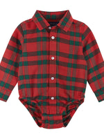 Load image into Gallery viewer, Boys Flannel Buttondown and Suspenders Set*
