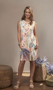 PRINTED BURNOUT DRESS 2242C