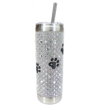 Load image into Gallery viewer, DIAMONDS RUFF TUMBLER WITH PAW
