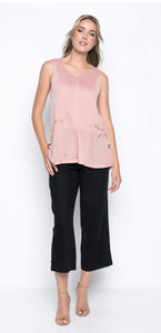 WIDE LEG CROP VM943 BLACK