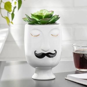 MOUSTACHE VASE